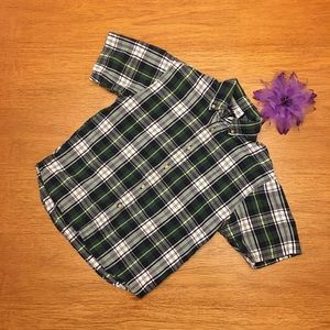 Boys Gap plaid short sleeve shirt SZ S